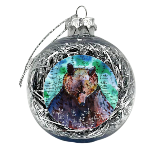 Brown bear - xmas bauble by Aleshka K