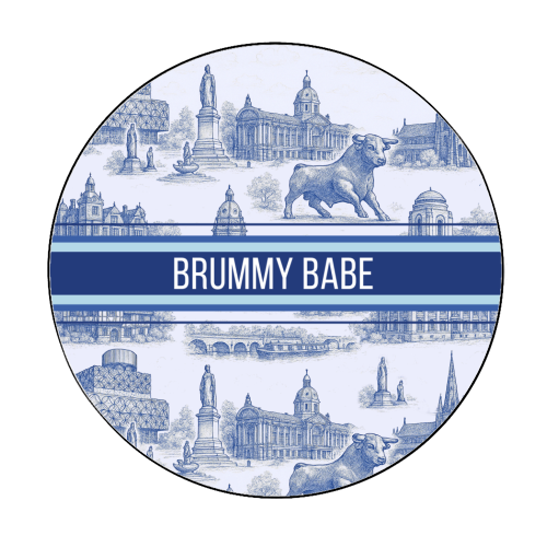 Brummy Babe - Circle Sticker by Lilly Rose