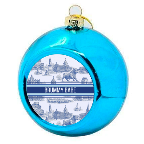 Brummy Babe - colourful christmas bauble by Lilly Rose