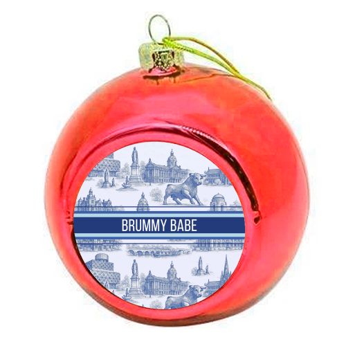 Brummy Babe - colourful christmas bauble by Lilly Rose