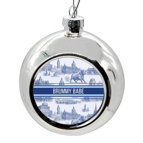 Brummy Babe - colourful christmas bauble by Lilly Rose