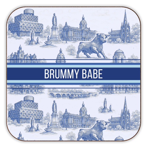 Brummy Babe - personalised beer coaster by Lilly Rose