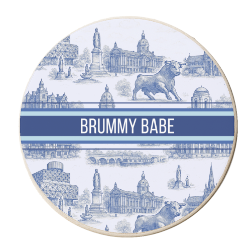 Brummy Babe - personalised beer coaster by Lilly Rose