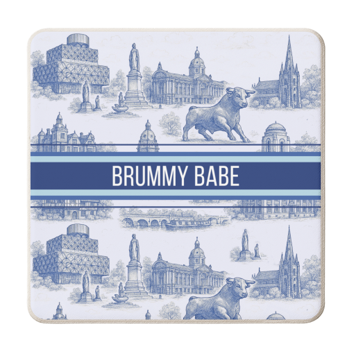 Brummy Babe - personalised beer coaster by Lilly Rose