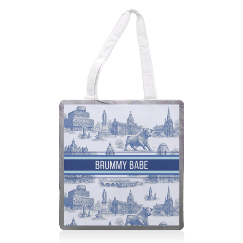 Brummy Babe - printed canvas tote bag by Lilly Rose