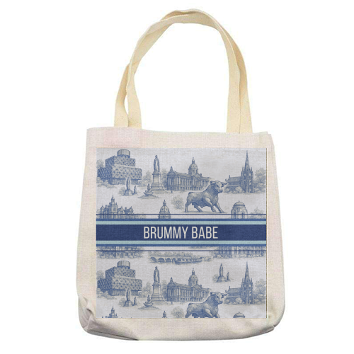 Brummy Babe - printed canvas tote bag by Lilly Rose