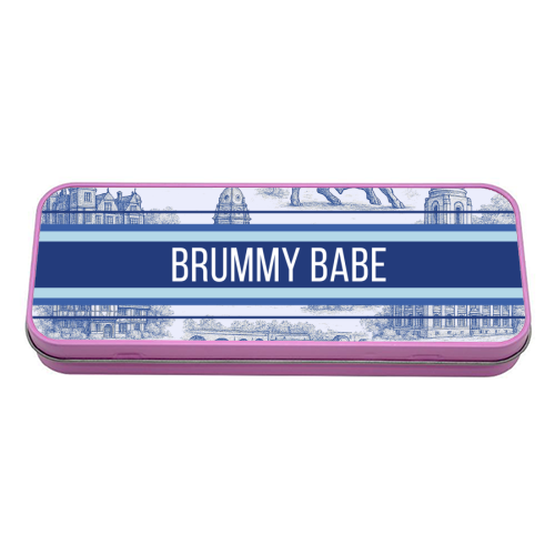 Brummy Babe - tin pencil case by Lilly Rose