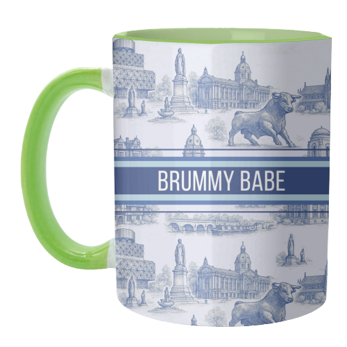 Brummy Babe - unique mug by Lilly Rose