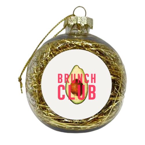 Brunch Club - xmas bauble by The 13 Prints