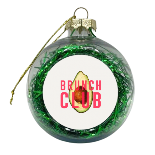 Brunch Club - xmas bauble by The 13 Prints