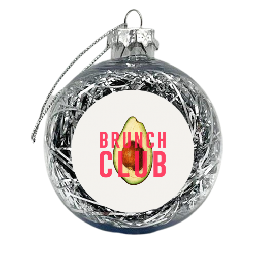 Brunch Club - xmas bauble by The 13 Prints