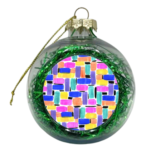 Brush art - xmas bauble by Colour Pop Prints