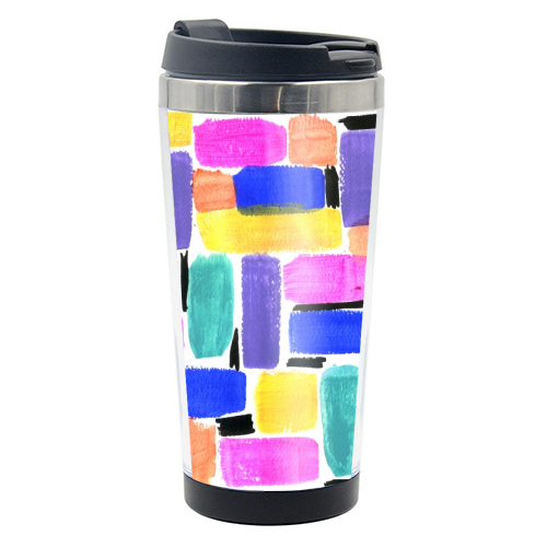 Brush art - photo water bottle by Colour Pop Prints