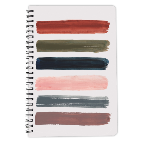 Brush strokes - personalised A4, A5, A6 notebook by lauradidthis