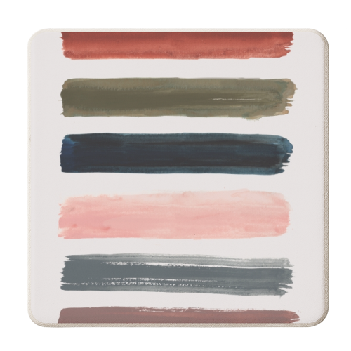 Brush strokes - personalised beer coaster by lauradidthis