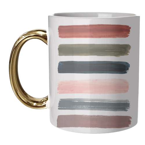 Brush strokes - unique mug by lauradidthis