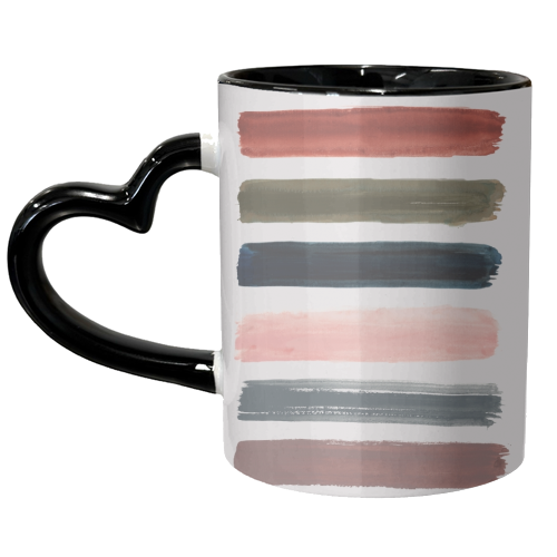 Brush strokes - unique mug by lauradidthis
