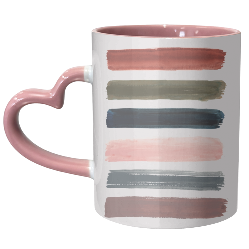 Brush strokes - unique mug by lauradidthis