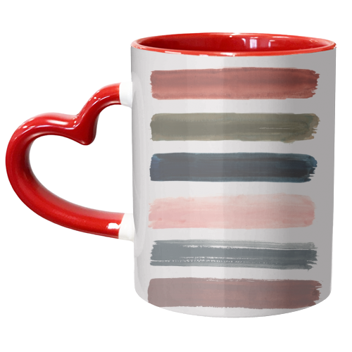 Brush strokes - unique mug by lauradidthis