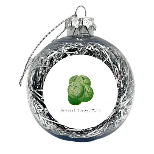 Brussel Sprout Club - xmas bauble by The 13 Prints