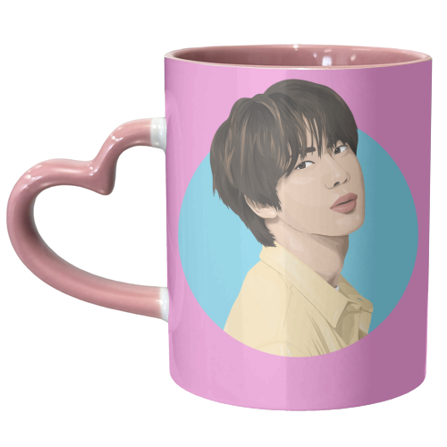 BTS JIN - unique mug by Pink and Pip