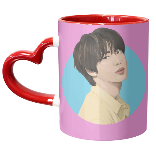 BTS JIN - unique mug by Pink and Pip