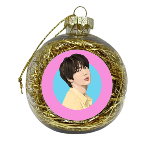 BTS JIN - xmas bauble by Pink and Pip