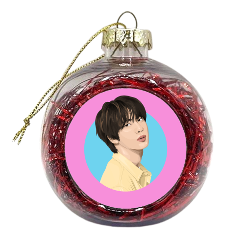BTS JIN - xmas bauble by Pink and Pip
