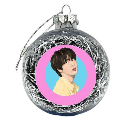 BTS JIN - xmas bauble by Pink and Pip