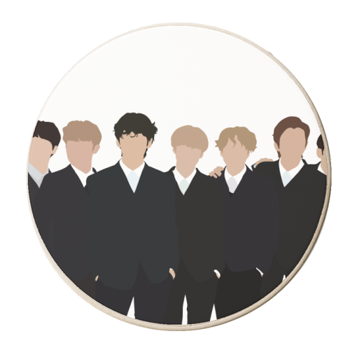 BTS - personalised beer coaster by Pink and Pip