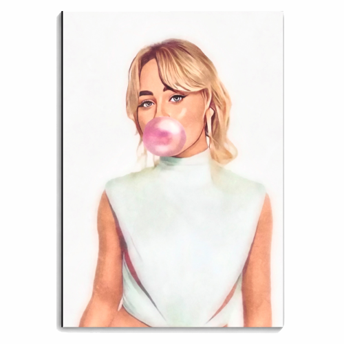 Bubble-gum Sabrina - personalised A4, A5, A6 notebook by DOLLY WOLFE
