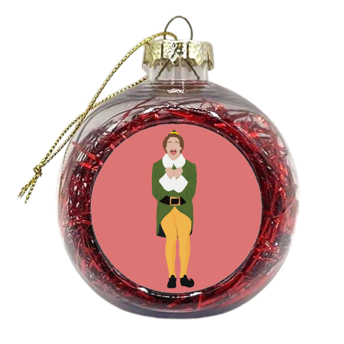 Buddy the Elf - xmas bauble by Cheryl Boland