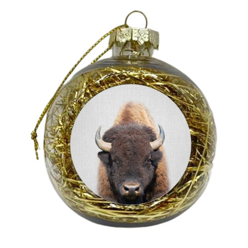 Buffalo - Colorful - xmas bauble by Gal Design