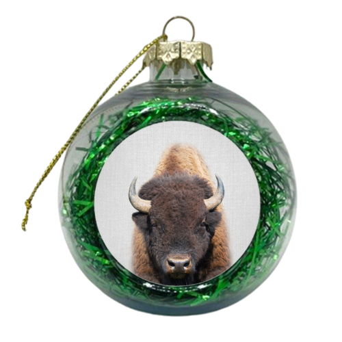 Buffalo - Colorful - xmas bauble by Gal Design