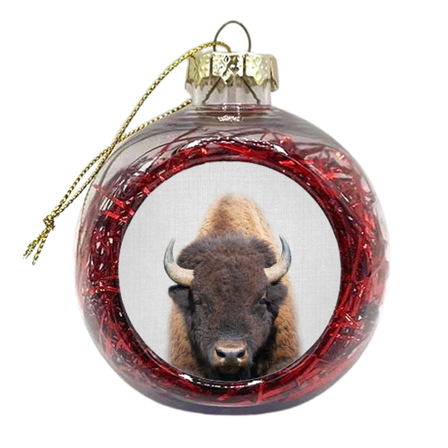Buffalo - Colorful - xmas bauble by Gal Design