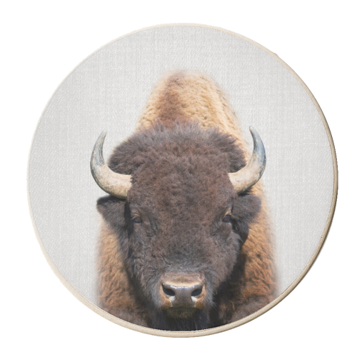 Buffalo - Colorful - personalised beer coaster by Gal Design