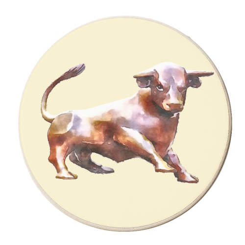 Bull Ring Bull - personalised beer coaster by AP