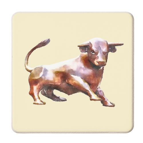 Bull Ring Bull - personalised beer coaster by AP