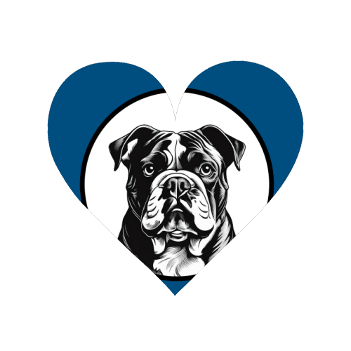 Bulldog Cameo Dog Portrait - Magnet by Adam Regester