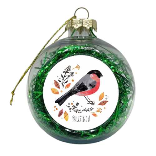 Bullfinch - xmas bauble by Sorcha Faulkner