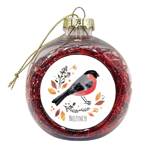 Bullfinch - xmas bauble by Sorcha Faulkner