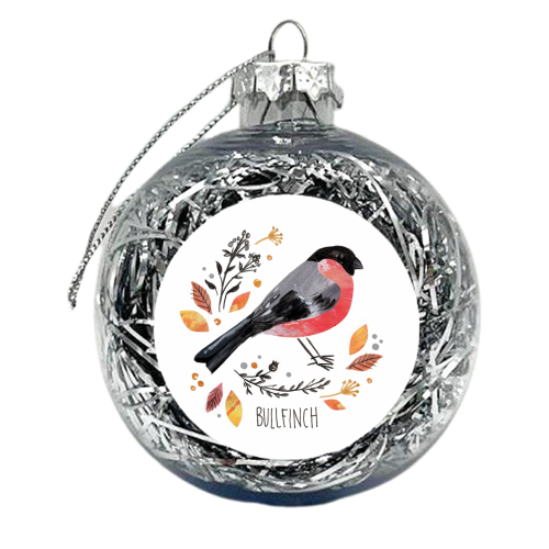 Bullfinch - xmas bauble by Sorcha Faulkner