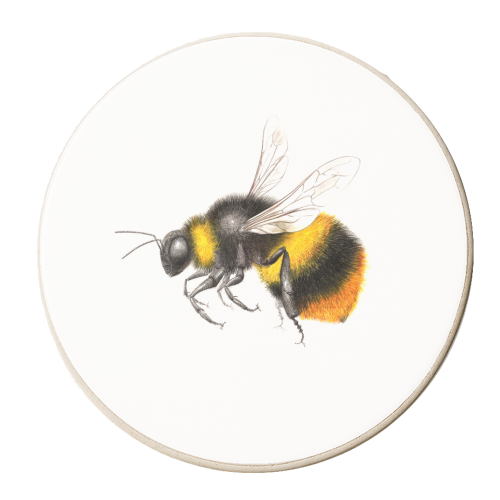Bumble Bee - personalised beer coaster by MO LEA