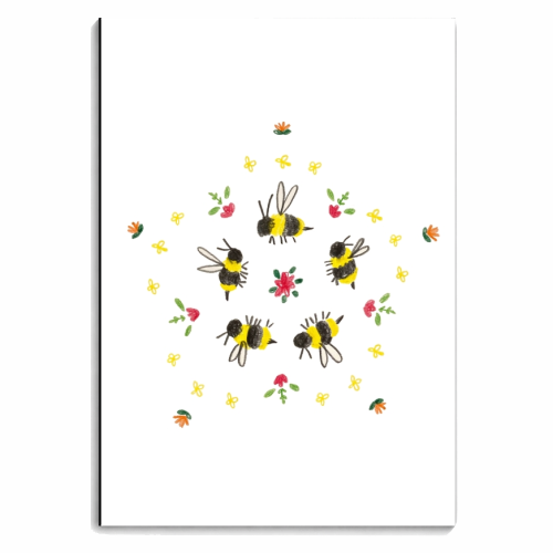 Bumblebee Mandeala - personalised A4, A5, A6 notebook by charlotte blunden