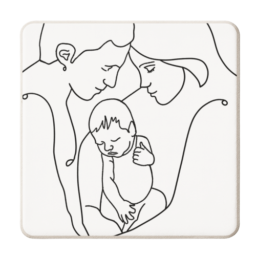 Bundle of Joy - personalised beer coaster by Uma Prabhakar Gokhale