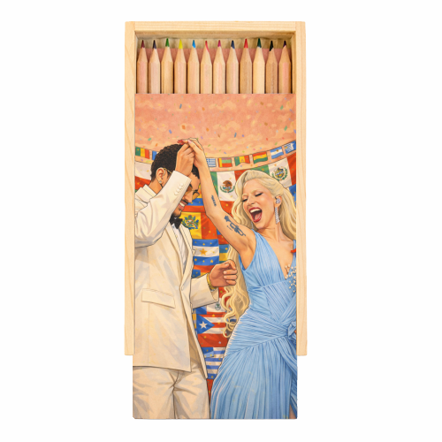 Bunny Gaga Dance - Coloured Pencils with Box by Ms Doodle