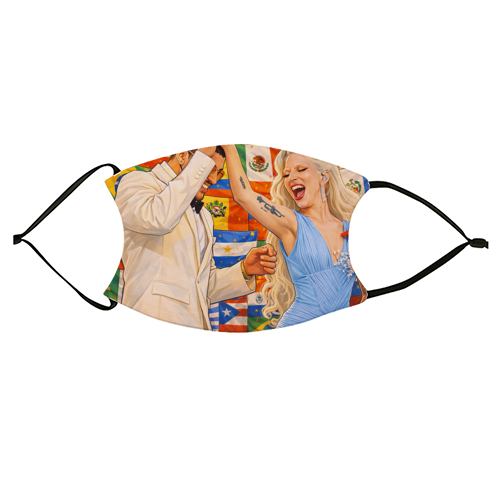 Bunny Gaga Dance - face cover mask by Ms Doodle