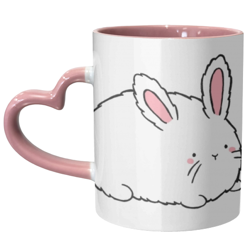 Bunny 'I did a poop' - unique mug by Ellie Bednall