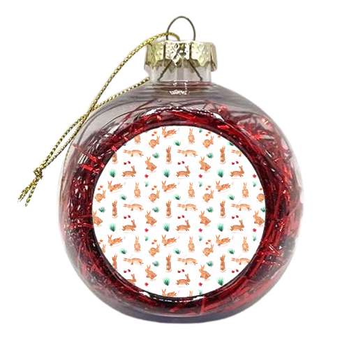 Bunny Pattern - xmas bauble by Amy Harwood