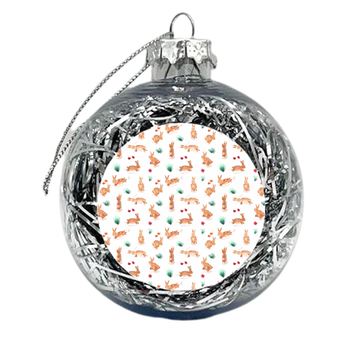 Bunny Pattern - xmas bauble by Amy Harwood